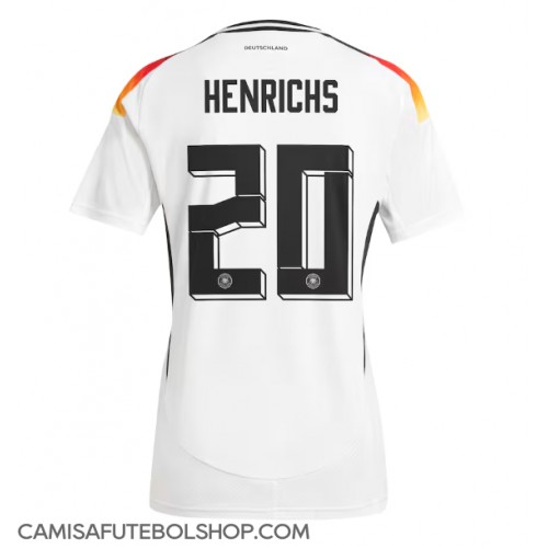 Camisa de time de futebol Alemanha Benjamin Henrichs #20 Replicas 1º Equipamento Europeu 2024 Manga Curta